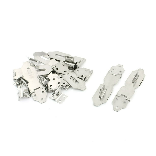 5pcs Stainless Steel Home Drawer Door Safety Padlock Latch Hasp Staple Parts 5pcs Stainless Steel Home Drawer Door Safety Padlock Latch Hasp Staple Parts